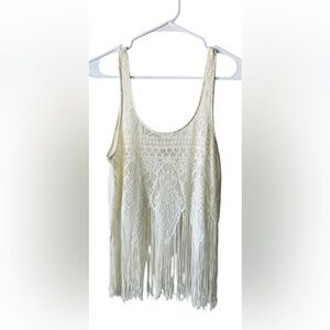 Hollister Ivory Lace Tank Top